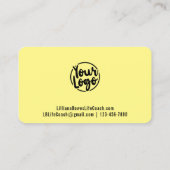 Farbdiagonaler Personalisierter Block Visitenkarte (Rückseite)