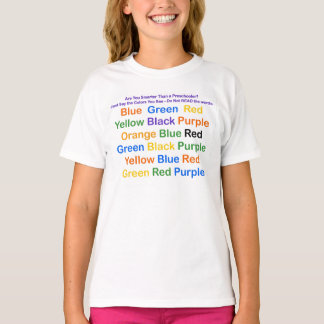 Farbdiagramm der optischen Illusion T-Shirt