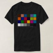 Farbdiagramm des Schachbretts  T-Shirt (Design vorne)