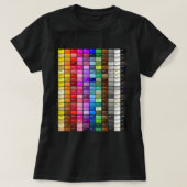 Farbdiagramm-Heftcodes T-Shirt (Design vorne)