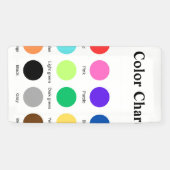 Farbdiagramm Lehrer Kinder Tabelle editierbar Banner (Horizontal)