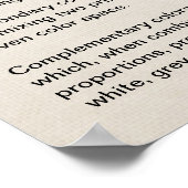 Farbdiagramm Poster (Ecke)