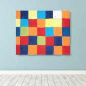 Farbdiagramm "Qu 1" | Paul Klee | Leinwanddruck (Insitu (Holzboden))