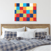 Farbdiagramm "Qu 1" | Paul Klee | Leinwanddruck (Insitu (Schlafzimmer))
