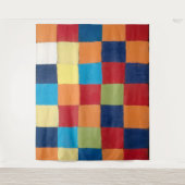 Farbdiagramm "Qu 1" | Paul Klee | Wandteppich (Vorderseite)