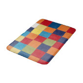 Farbdiagramm "Qu 1" von Paul Klee Badematte (Schrägansicht)