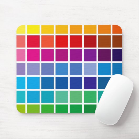 Farbdiagramm Textur Muster Hintergrund-Palette Mousepad (Mit Mouse)