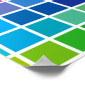 Farbdiagramm Textur Muster Hintergrund-Palette Poster (Ecke)