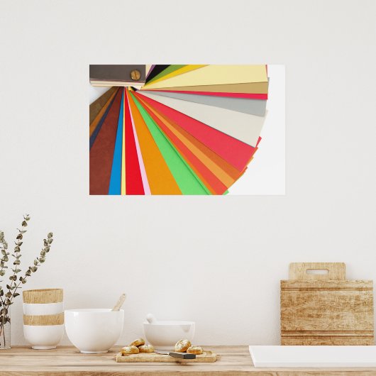 Farbdiagrammplakat Poster (Küche)