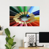 Farbdiagrammrad Poster (Heimbüro)