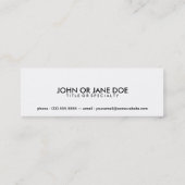 Farbdiamanten Mini Visitenkarte (Rückseite)