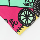 Farbdoodle Fleecedecke (Ecke)