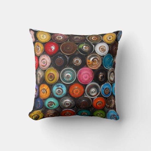 Farbdosen, Graffiti, Kissen (Vorderseite)