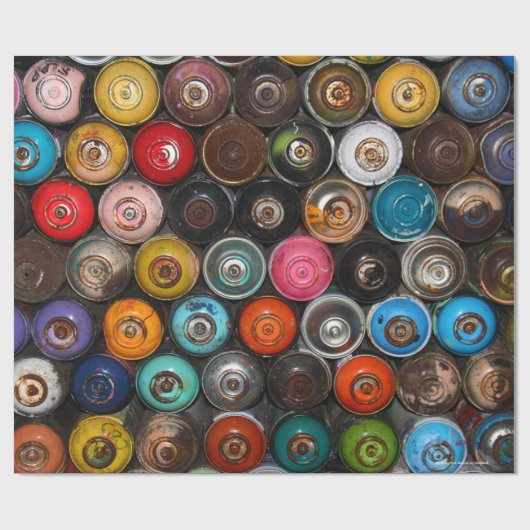 Farbdosen, Graffiti-Kunst, Geschenkpapier (Flach)