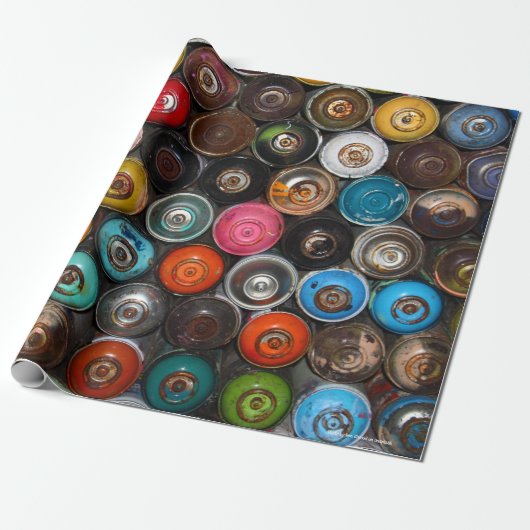 Farbdosen, Graffiti-Kunst, Geschenkpapier (Ungerollt)