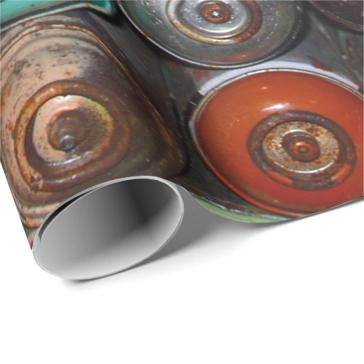 Farbdosen, Graffiti-Kunst, Geschenkpapier (Rolleneckpunkt)