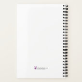 Farbdrachenfliege Pink Personalisierter Planer Notizblock (Rückseite)