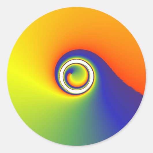 Farbdrehung Runder Aufkleber (Vorderseite)
