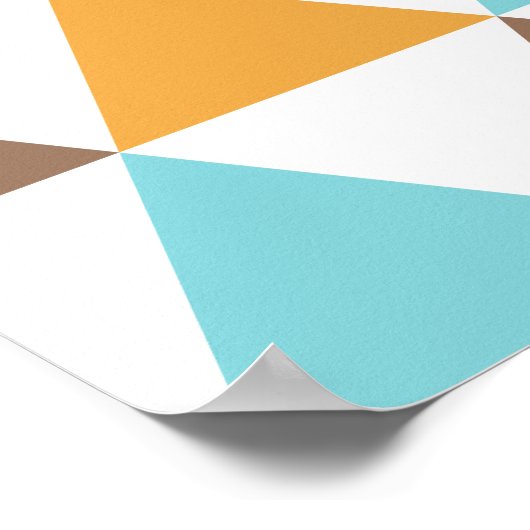 Farbdreieck-Muster Poster (Ecke)