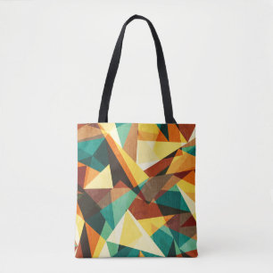 Farbdreieck nahtlose Textur mit Holzeffekt Tasche