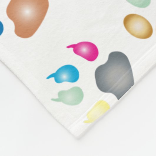 Farbdrucke Fleecedecke (Ecke)