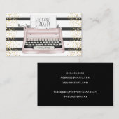 Farbdrucker Stripes Gold Glitzer Writer Editor Visitenkarte (Vorne/Hinten)