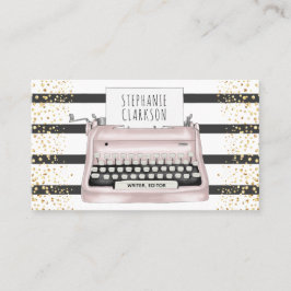 Farbdrucker Stripes Gold Glitzer Writer Editor Visitenkarte