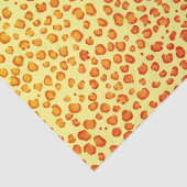 Farbdruckleopard Muster rot Orangengeschenk Seidenpapier (Ausschnitt)