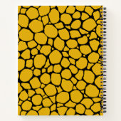 Farbdruckmuster Gelb und Schwarz Notizblock (Rückseite)