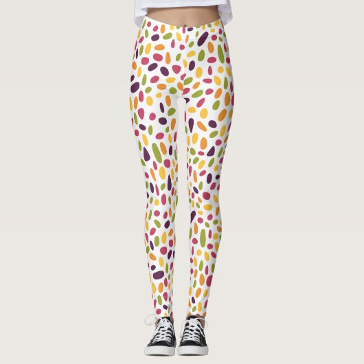 Farbdruckmuster Leggings (Vorderseite)