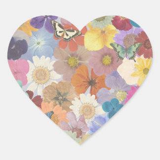 Farbdruckpapier für die Blume der blühenden Herz-Aufkleber