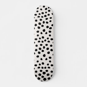 Farbdruckpunkte Schwarz-Weiß-Dalmatiner Skateboard