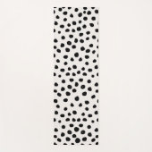 Farbdruckpunkte Schwarz-Weiß-Dalmatiner Yogamatte (Vorderseite)