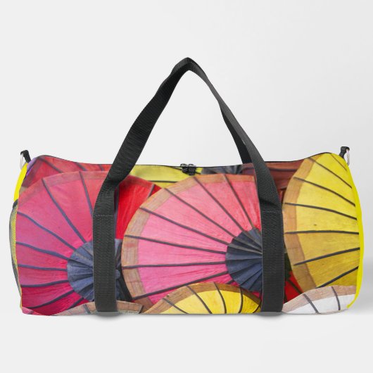 Farbdrucktasche mit Funky-Farbe Duffle Bag (Rückseite)