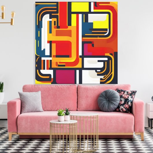 Farbdurchsatz Leinwanddruck (Insitu (Wohnzimmer))