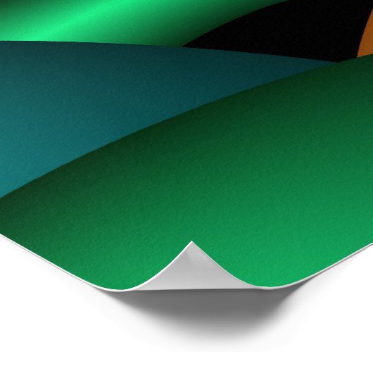 Farbe 11 Abstrakte Kunst Poster (Ecke)