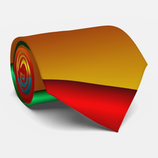 Farbe 25 Fraktal Kunst Krawatte (Gerollt)