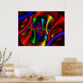 Farbe 2 Abstrakte Kunst Poster (Küche)