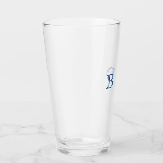Farbe: 2 Buchstaben Monogramm Glasscheibe Glas (Rechts)