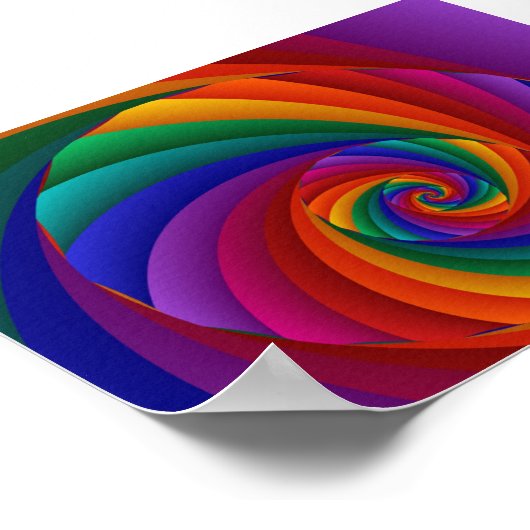 Farbe 6 Abstrakte Kunst Poster (Ecke)