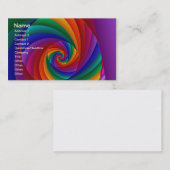 Farbe 6 Cool Moderne Abstrakte Kunst Visitenkarte (Vorne/Hinten)