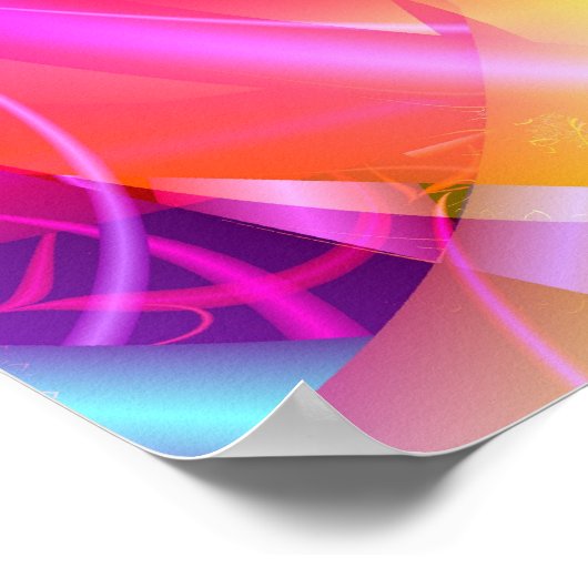 Farbe 9 Abstrakte Kunst Poster (Ecke)