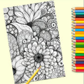 Farbe Abstrakt Daisy Floral Poster