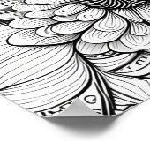 Farbe Abstrakt Daisy Floral Poster (Ecke)