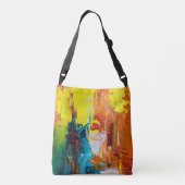 FARBE ABSTRAKT Tote BAG Tragetaschen Mit Langen Trägern (Rückseite)