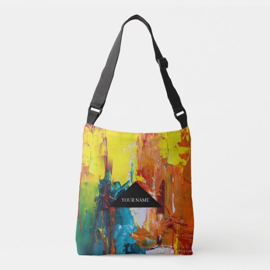 FARBE ABSTRAKT Tote BAG Tragetaschen Mit Langen Trägern (Vorderseite)
