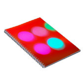 Farbe Abstrakt Unscharfe rote Hintergrundfarbe Leu Notizblock (Rechte Seite)