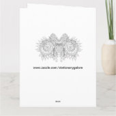 Farbe: abstrakte Doodkarte Karte (Rückseite)