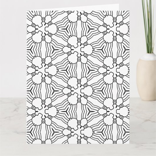 Farbe: abstrakte Doodkarte Karte (Vorderseite)