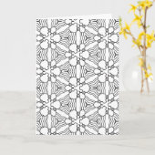 Farbe: abstrakte Doodkarte Karte (Gelbe Blume)